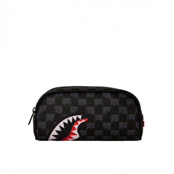 Drip Check Shark Pencil Pouch