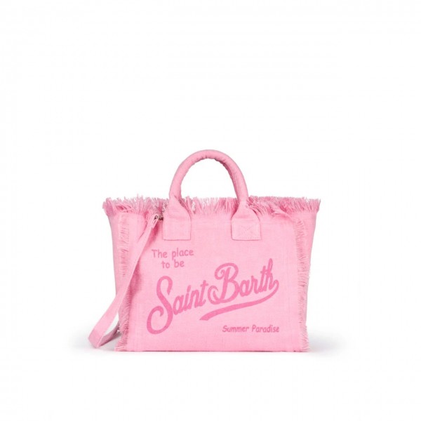 Borsa Colette In Lino Rosa