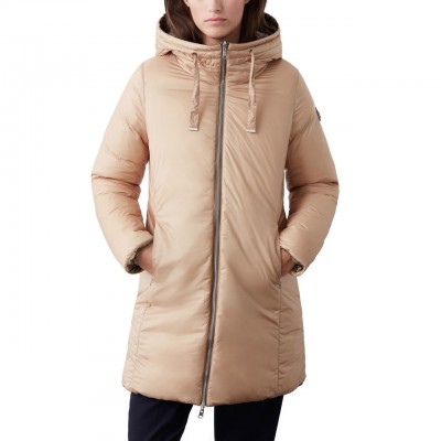 Reversible Down Jacket Dark Coffee Cream