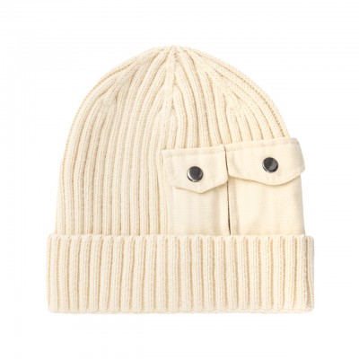 Utility Beanie Jet Stream White