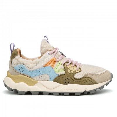 Sneaker Yamano 3 Beige Militare Celeste