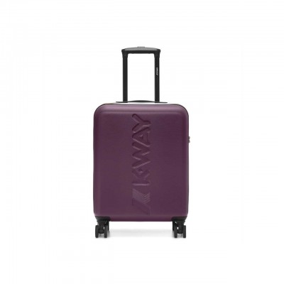 Valigia Trolley Small Viola Blu