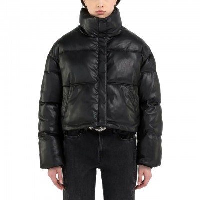 Cropped Black Padded Jacket