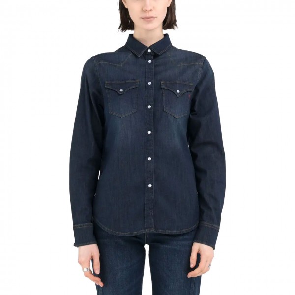 Western Dark Blue Shirt