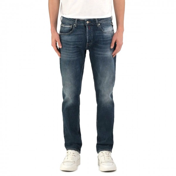 Grover Straight Fit Medium Blue Jeans