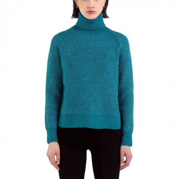 Peacock Turtleneck Sweater