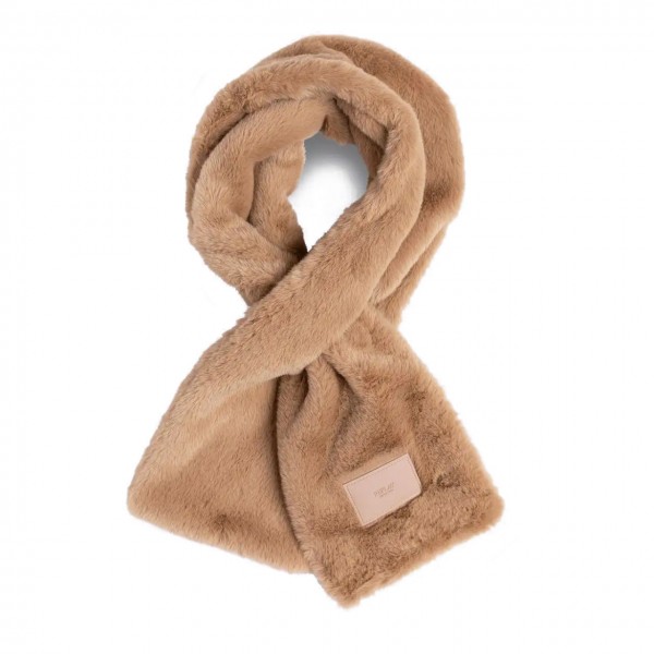 Faux Fur Scarf Taupe Gray