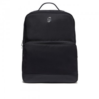 Black Nylon Smart Casual Backpack