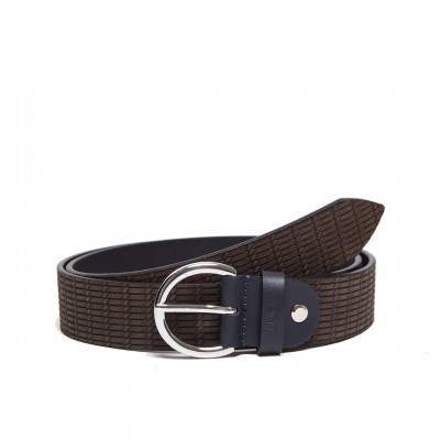 Dark Brown Leather Belt