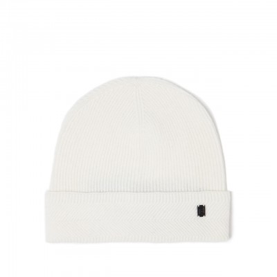 White Wool and Cashmere Beanie