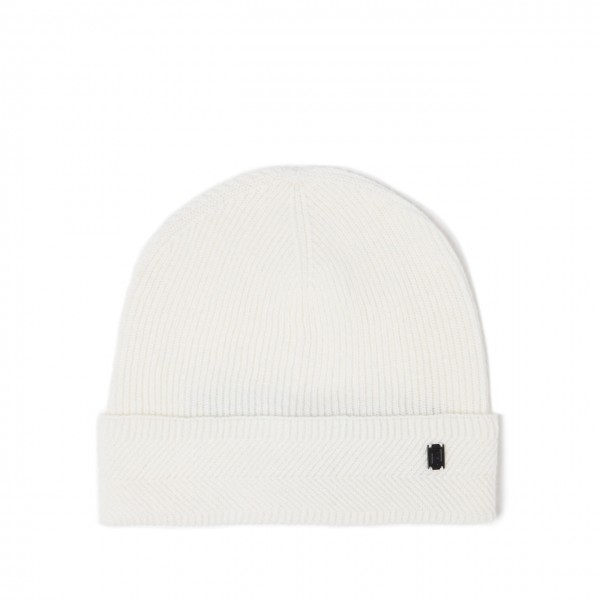 White Wool and Cashmere Beanie