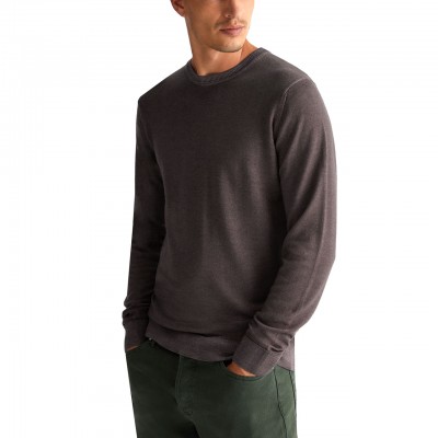 Plain Chocolate Pure Wool Pullover