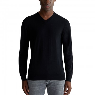 Black V-Neck Sweater