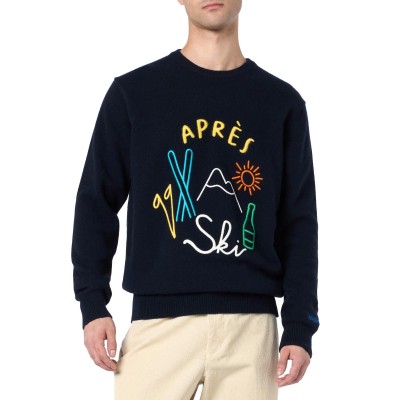 Heron Sweater With Apres Ski Embroidery