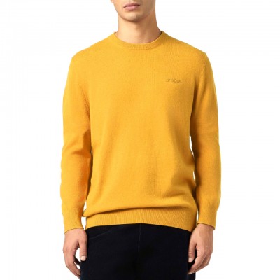 Maglione Regent In Lana D'Agnello Senape