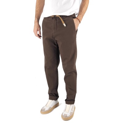 Brown Gabardine Chino Pants