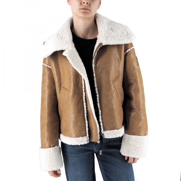 Beige Shearling Jacket