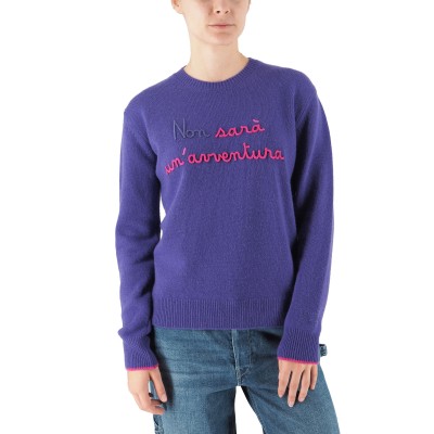 Sweater It Won't Be An Adventure Purple