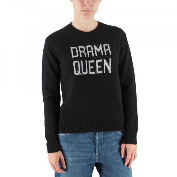 Maglione Drama Queen Nero