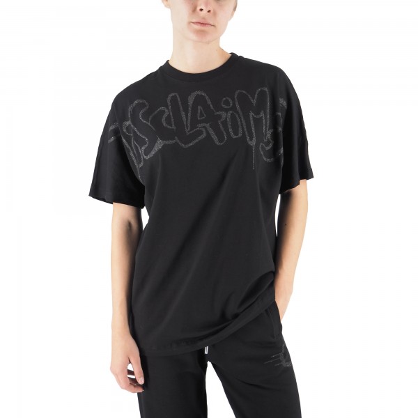 Jersey T-Shirt With Black Maxi Logo