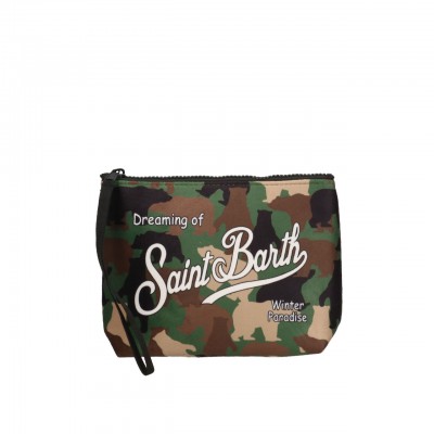 Aline Bear Camo Clutch