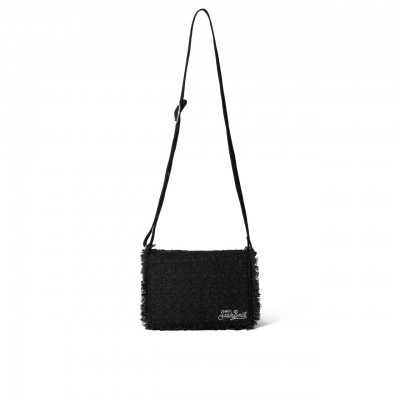 Tita Black Tweed Shoulder Bag