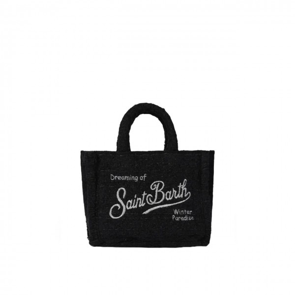 Borsa Vanity Mini Classic Tweed Nero