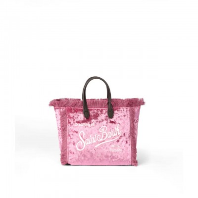 Borsa Vanity Mini Chenille Rosa