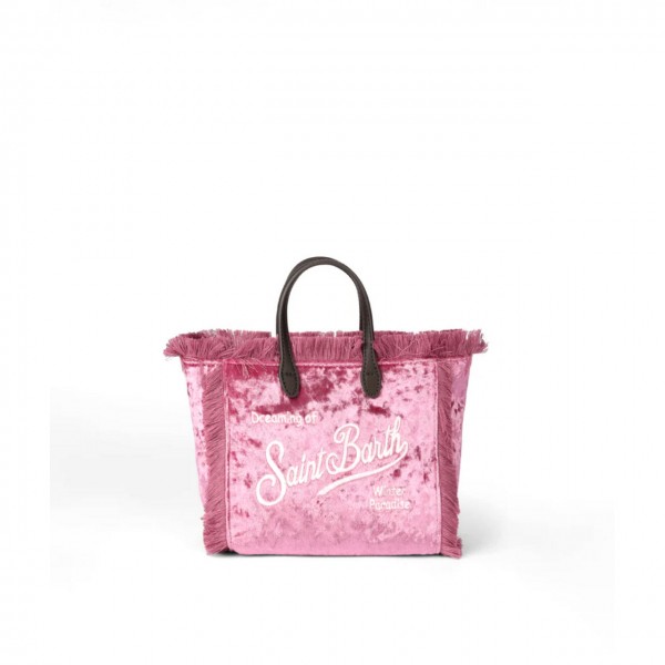 Borsa Vanity Mini Chenille Rosa