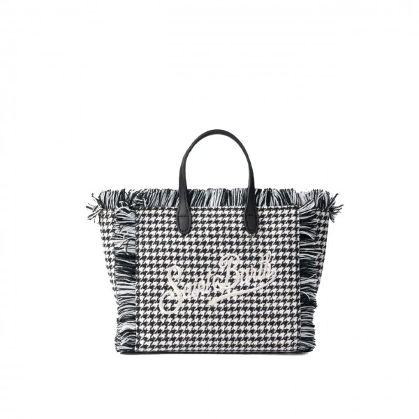 Mini Houndstooth Vanity Bag