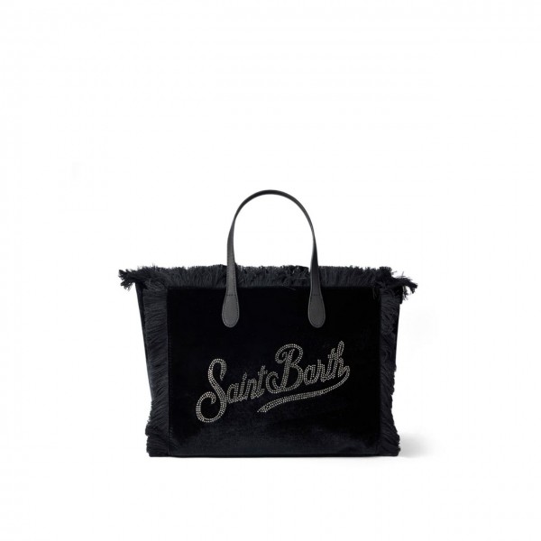 Colette Velvet Strass Black Bag