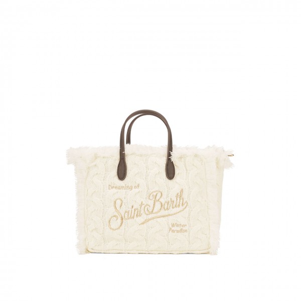 Colette Bag In White Tricot