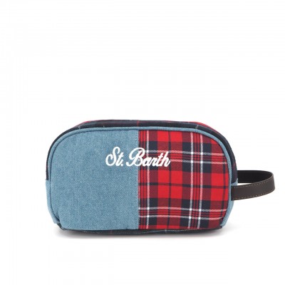 Westwood Denim Tartan Beauty Case