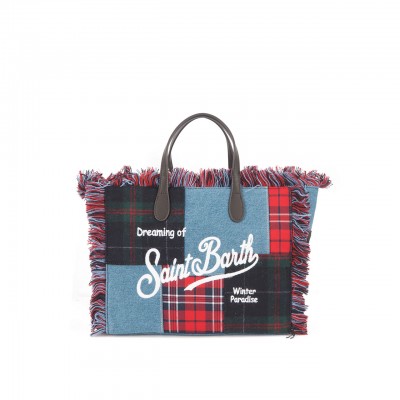 Borsa Colette Patchwork Denim Tartan