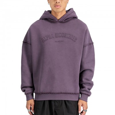 Open Edges Plum Sweatshirt