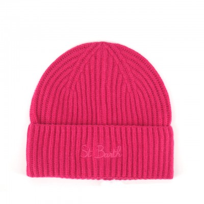 Moss Blend Fuchsia Beanie