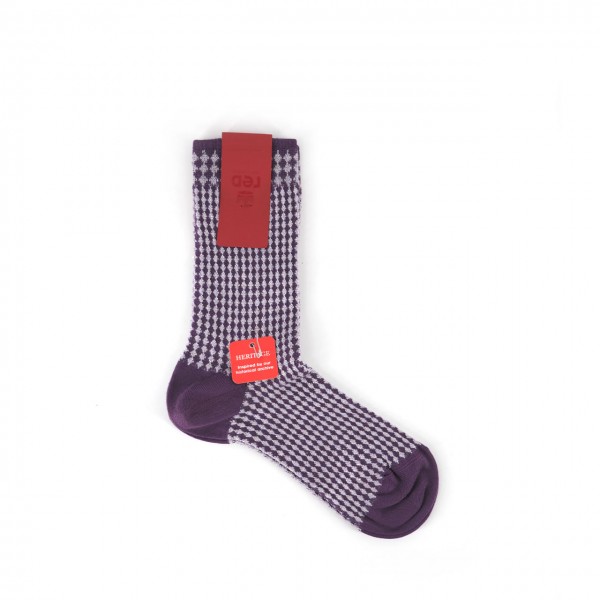 Women's Socks Jacquard Micro Rhombus Lurex