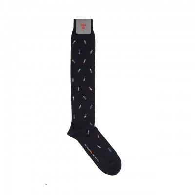 Men's Long Socks with Grand Prix Print