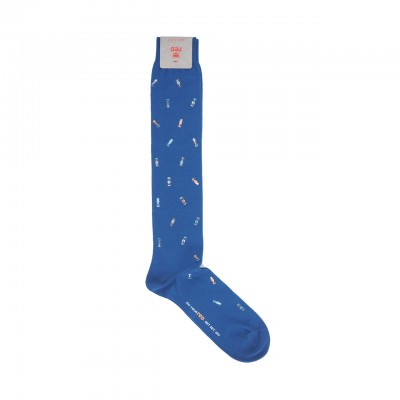 Men's Long Socks with Grand Prix Print