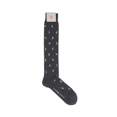 Men's Long Socks with Grand Prix Print