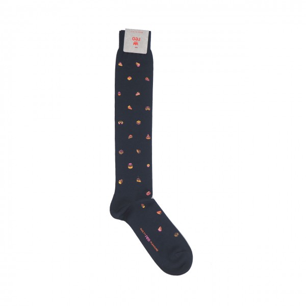 Men's Long Socks Dessert Print