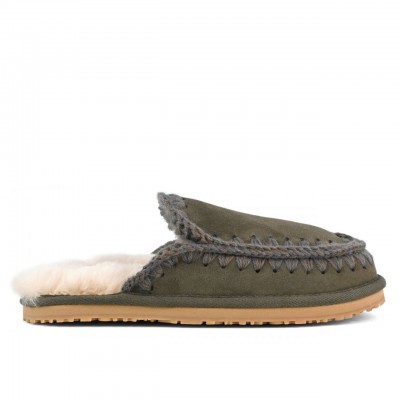 Full Eskimo Stitch Slipper Olive