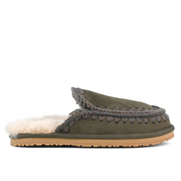 Slipper Full Eskimo Stitch Oliva