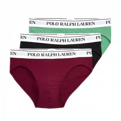 Set Slip Da 3 Rosso Nero Verde