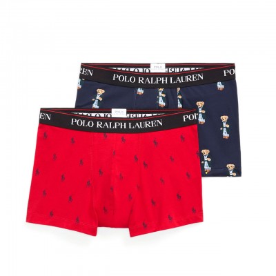 Set Boxer Da 3 Rosso Blu