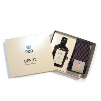 Red x Depot Gift Kit Long Sock With Shower Gel