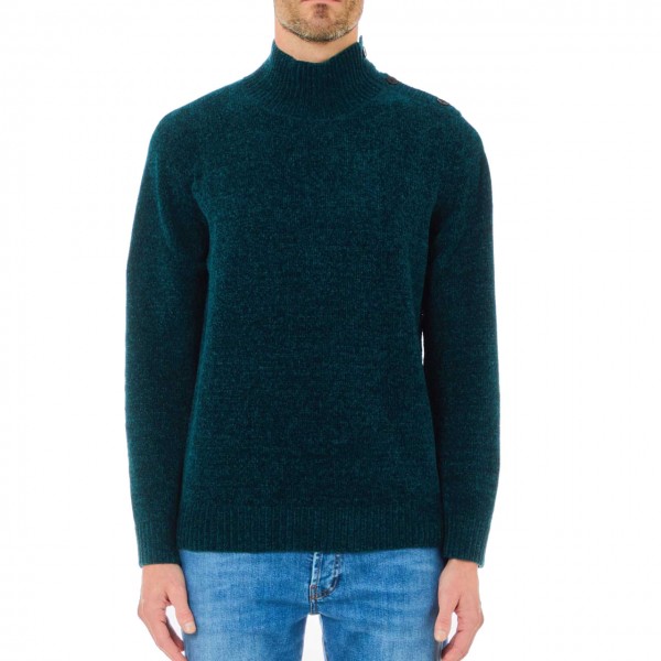 Forest Chenille Turtleneck Sweater