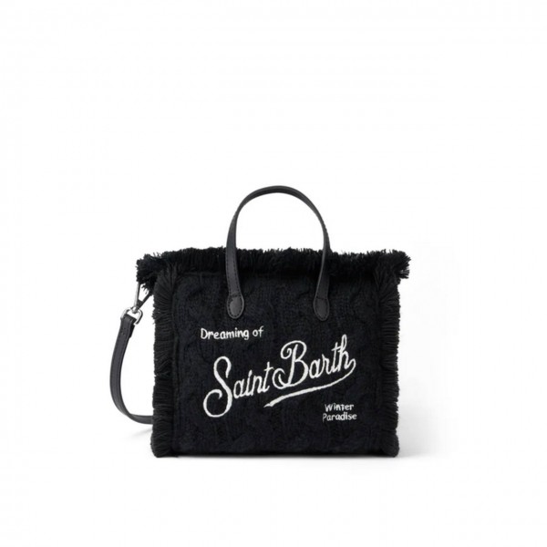 Borsa Vanity Mini In Maglia Nera