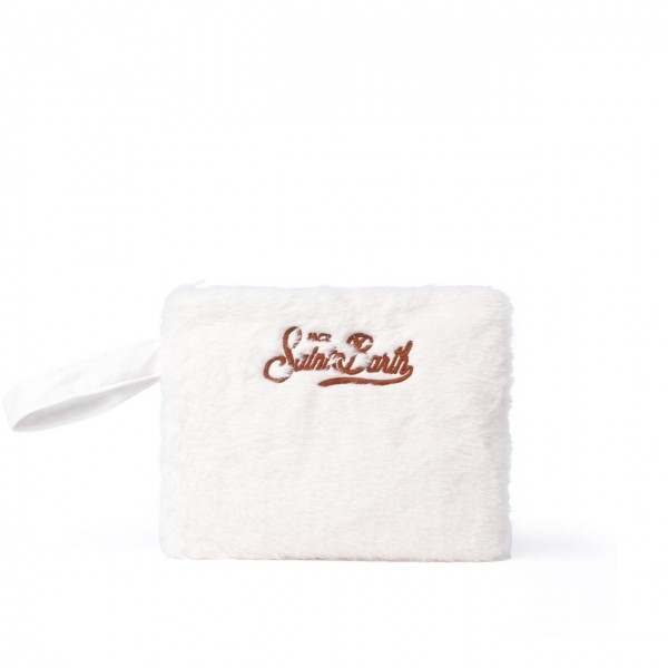 Pareasy White Fur Clutch