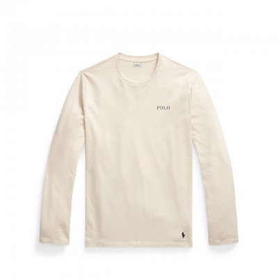 Beige Long Sleeve T-Shirt